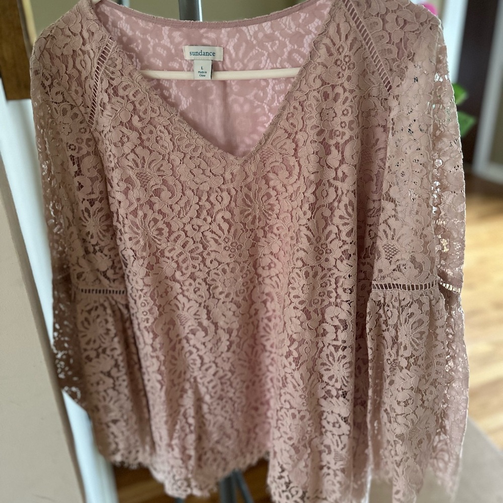 Sundance Pink Lace Women's Top